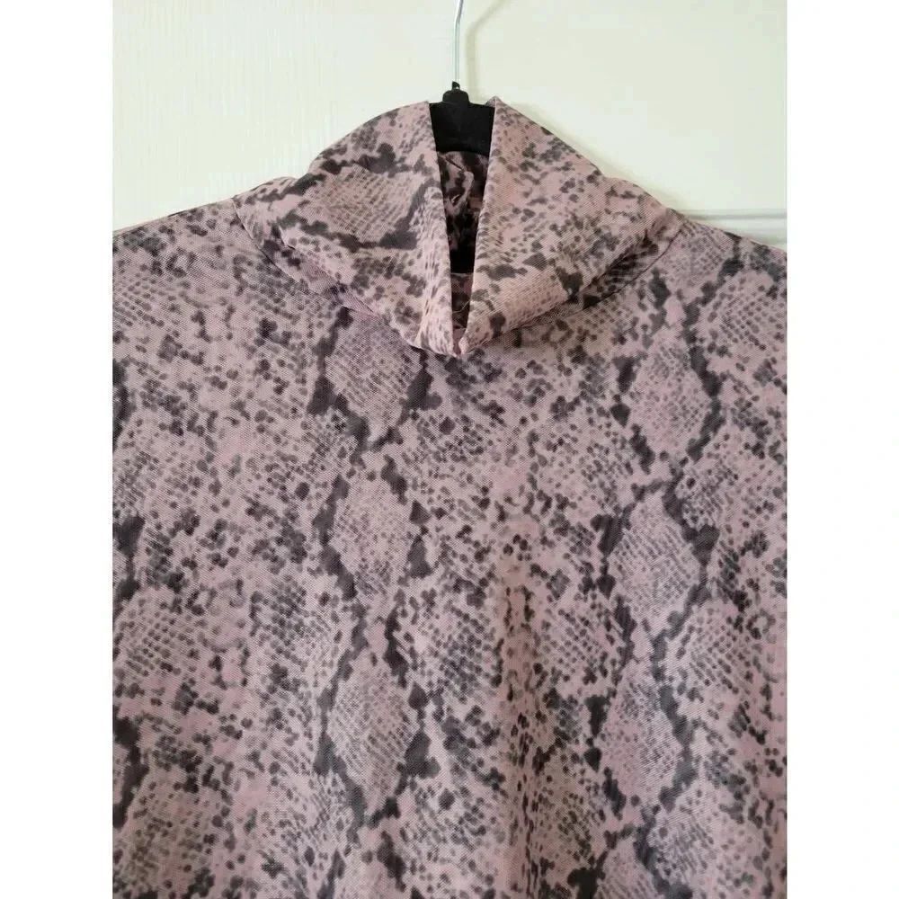 CINQ A SEPT Python Turtleneck In Sea Fog L - image 9